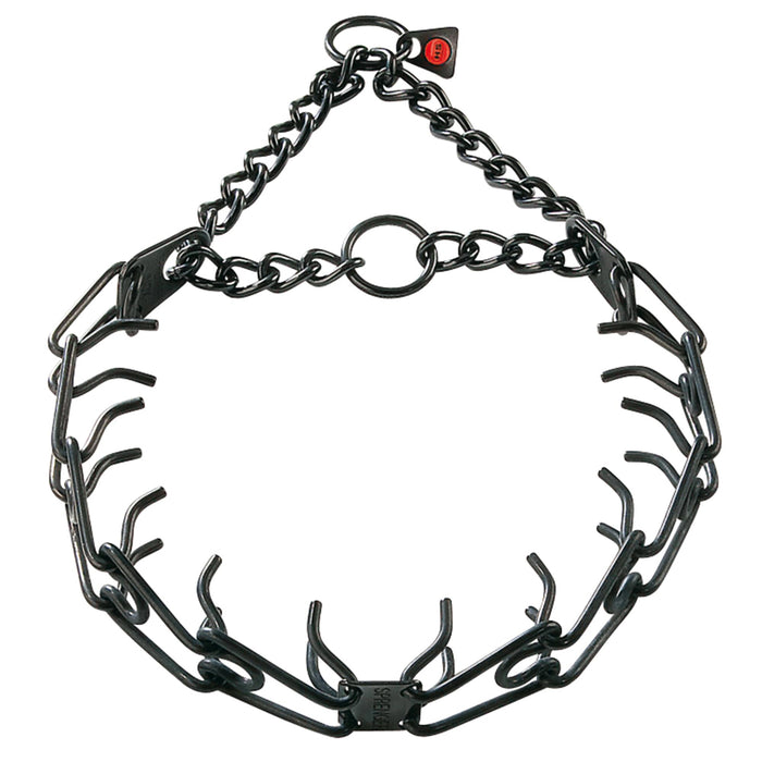 ULTRA-PLUS Training Collar with Center-Plate and Assembly Chain - Stainless steel | WorkingDogsDirect